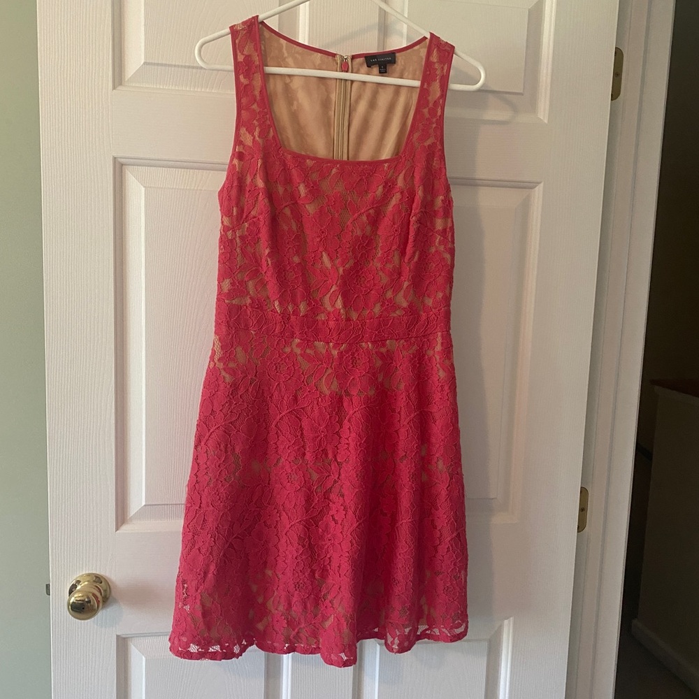 2/$40: Coral Lace Dress